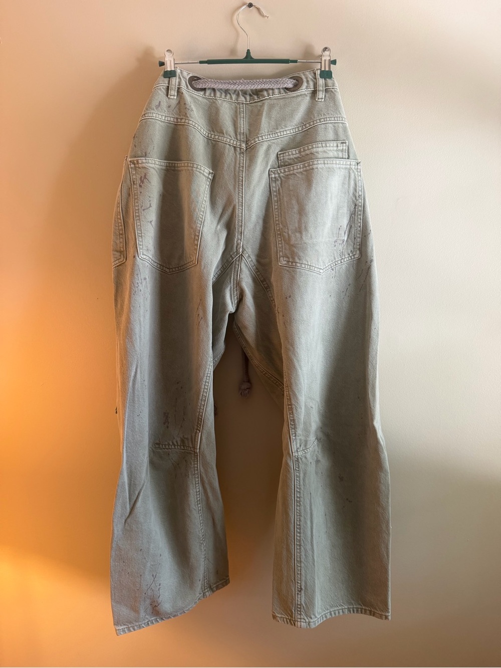 Free People We The Free Patchwork Carpenter Utility Jeans | Size 31 | EUC - Picture 4 of 5